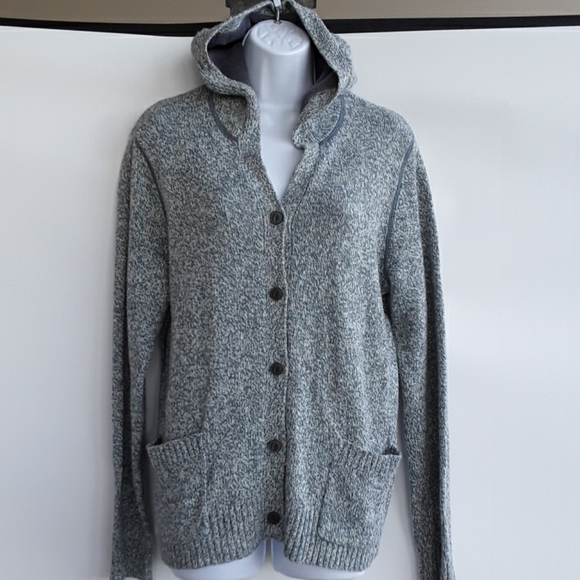 Woolrich Sweaters - Woolrich Hooded Button Up Cardigan Large